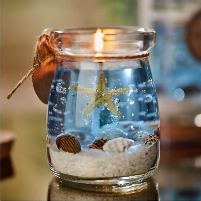 Candle Supplies Glass Jars - Candele profumate in barattolo di gelatina,