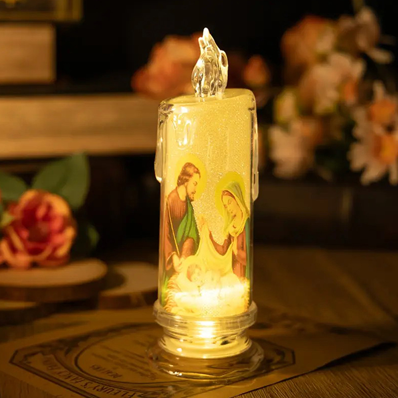 Candle Supplies Free Shipping - Gesù Vergine Cristo Lampada a candela