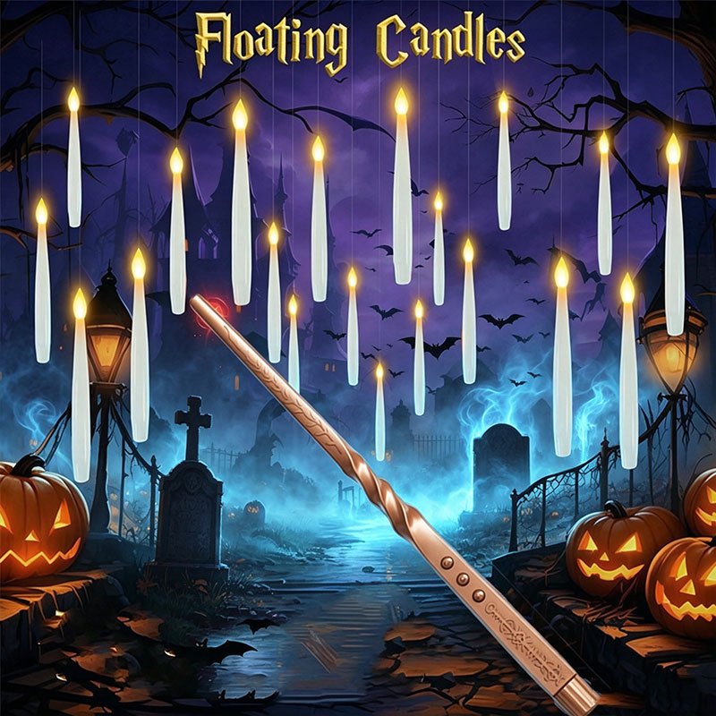 Candle Supplies Free Shipping - Candele Fluttuanti Magiche con Bacchetta, Candele