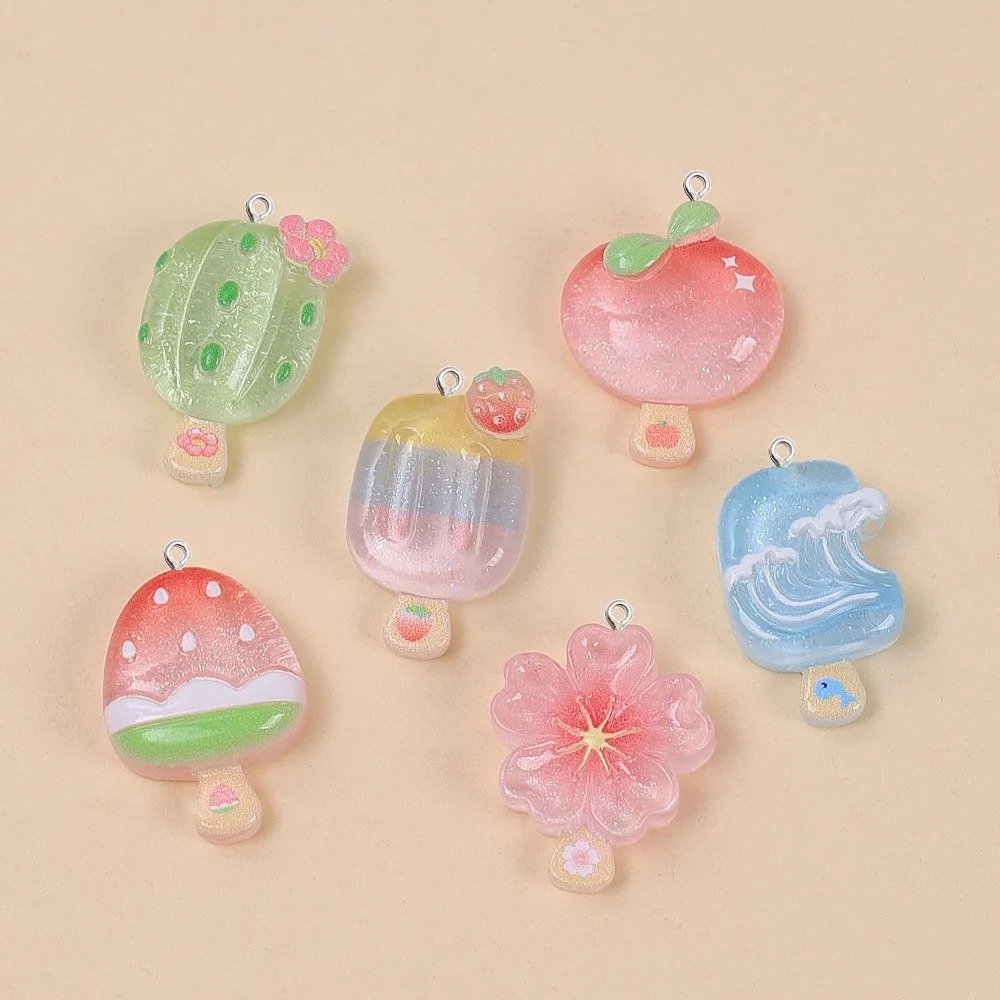Candle Shop - 10 Pezzi Ciondoli in Resina Kawaii