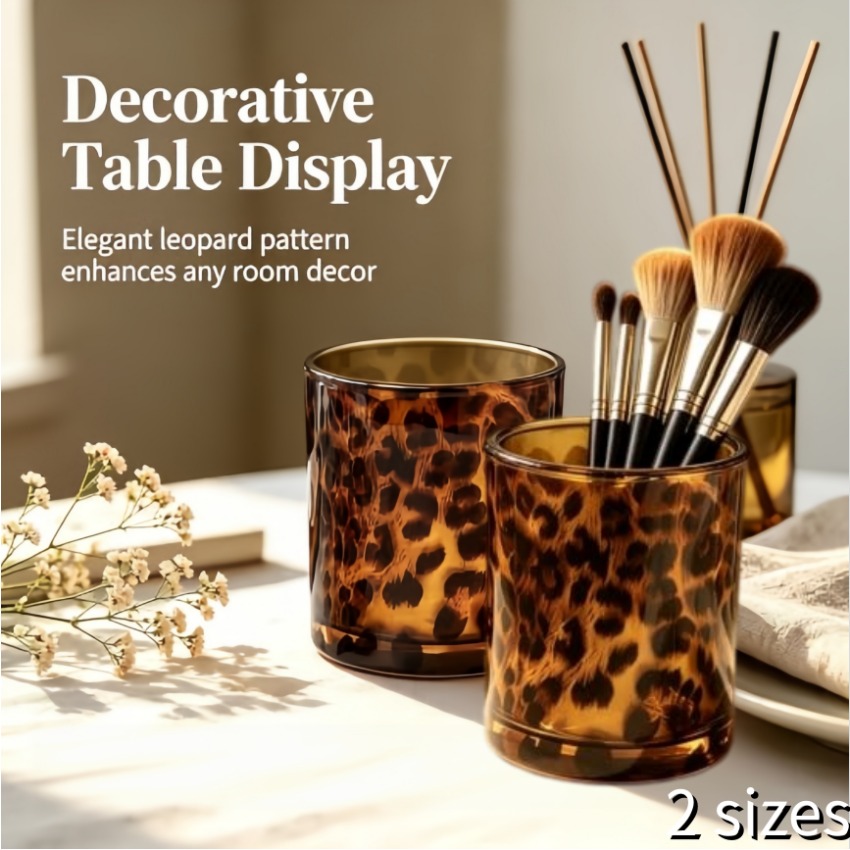 Bicchieri in vetro Leopard, ba - Candle Supplies Glass Jars recensione e prezzo