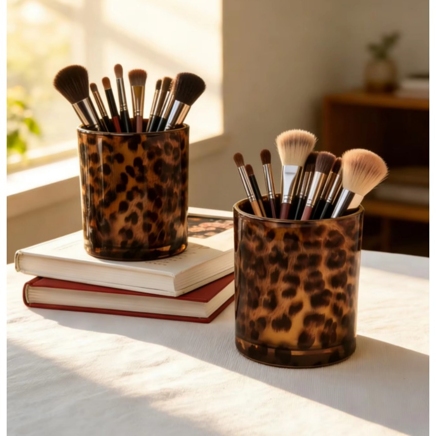 Bicchieri in vetro Leopard, ba - Candle Supplies Glass Jars recensione e prezzo