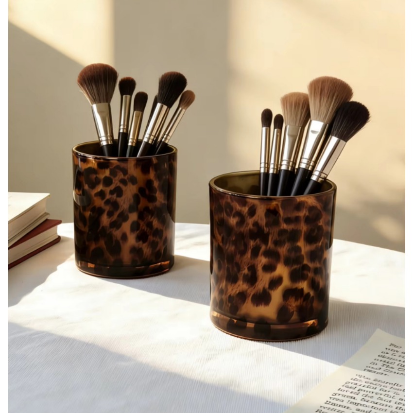 Bicchieri in vetro Leopard, ba - Candle Supplies Glass Jars recensione e prezzo