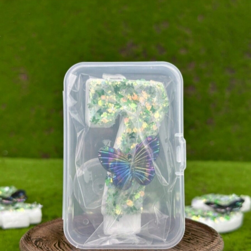 1Pc Verde Paillettes Numero 0- - Candle Supplies Free Shipping recensione e prezzo