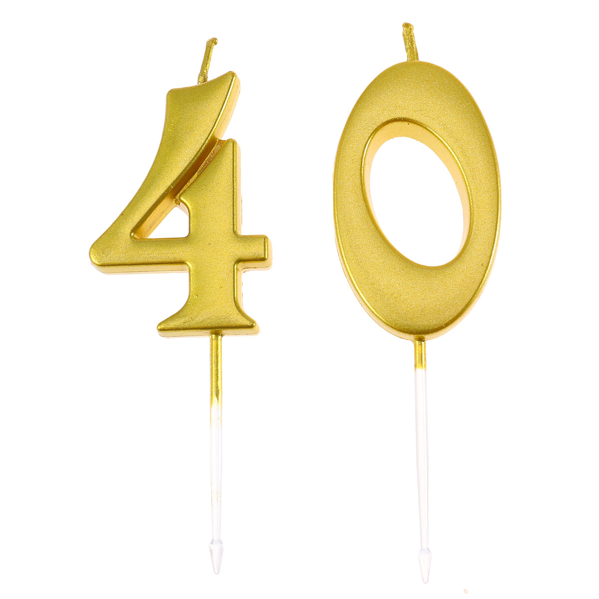 2 candele a forma di numero 40 - Candle Supply recensione e prezzo
